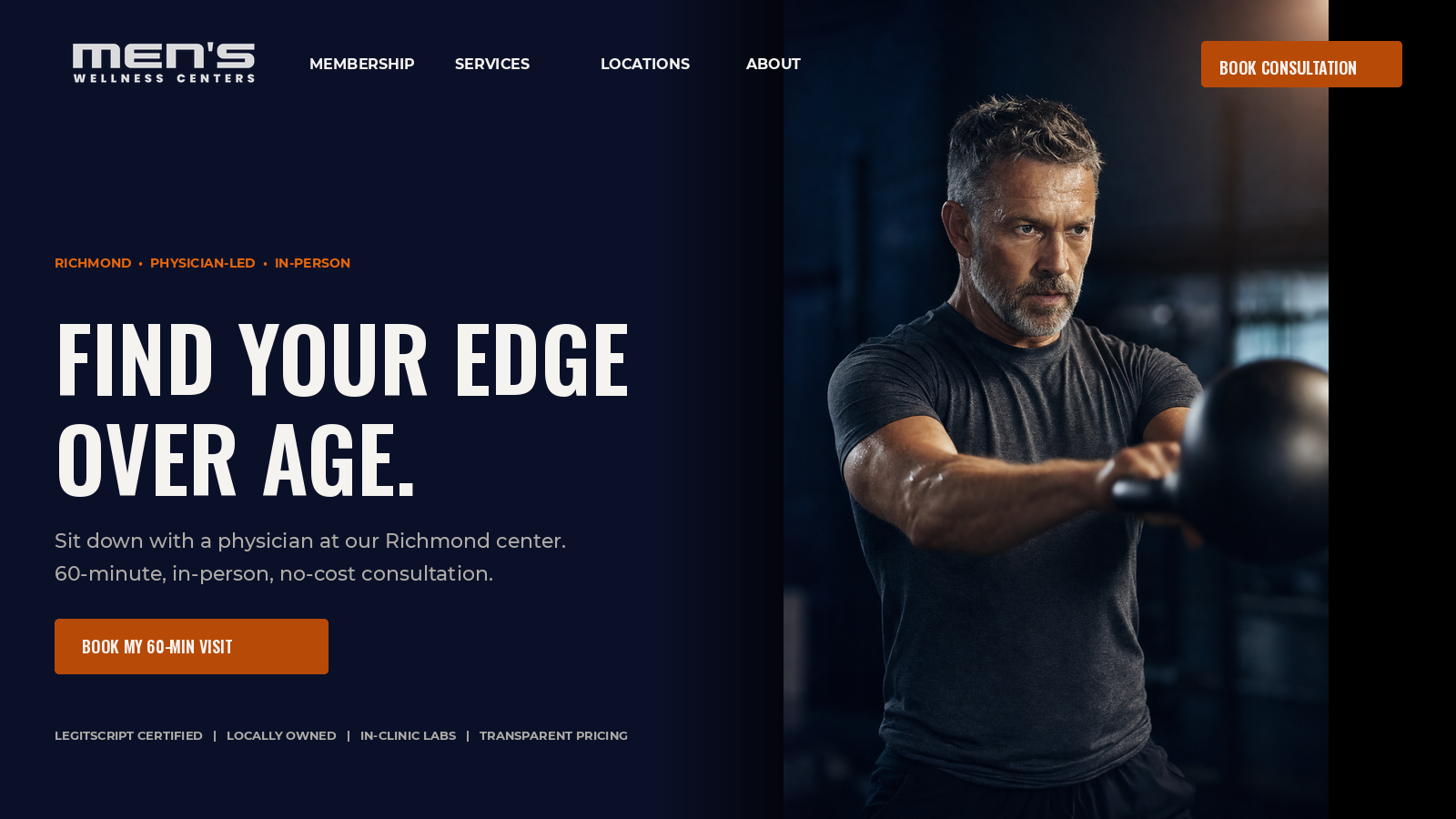 Web homepage hero mockup