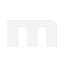 M Bug 128px (White on Transparent)