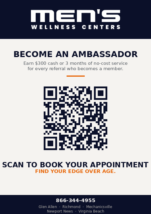 Rebranded ambassador card with real logo and brand-compliant copy